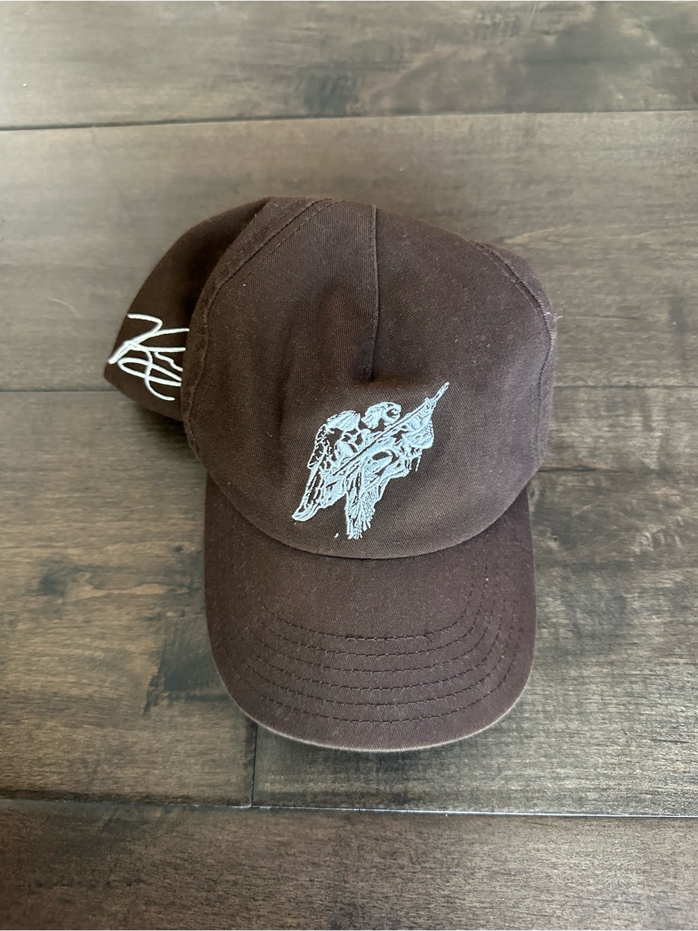 Richie Le Brown Embroidered Angel Graphic Cap